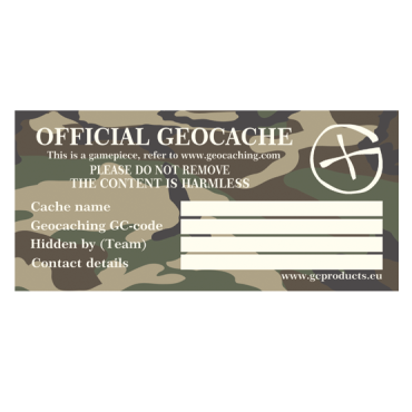 Official Geocache Sticker - set van 3