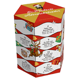 Wooden coin Adventskalender 2026 met bordspel