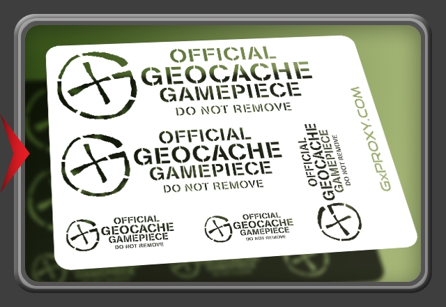 Mark your own Caches Re-Usable Geocache Stencil for Geocache Container 